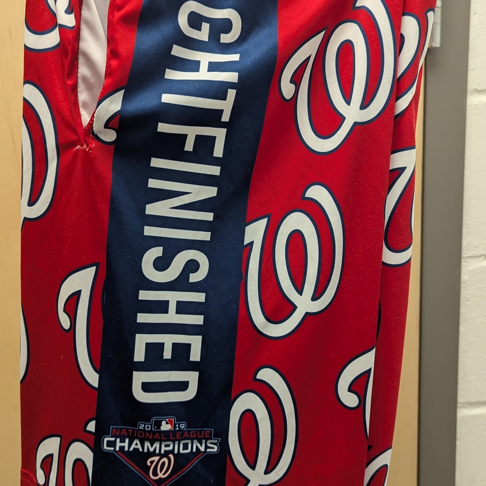 Washington Nationals Red and Blue Men's Shorts